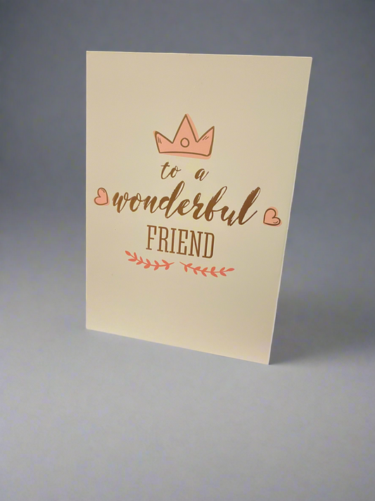 To a wonderful friend Card
