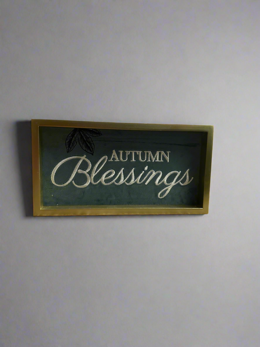 Autumn Blessings/blue