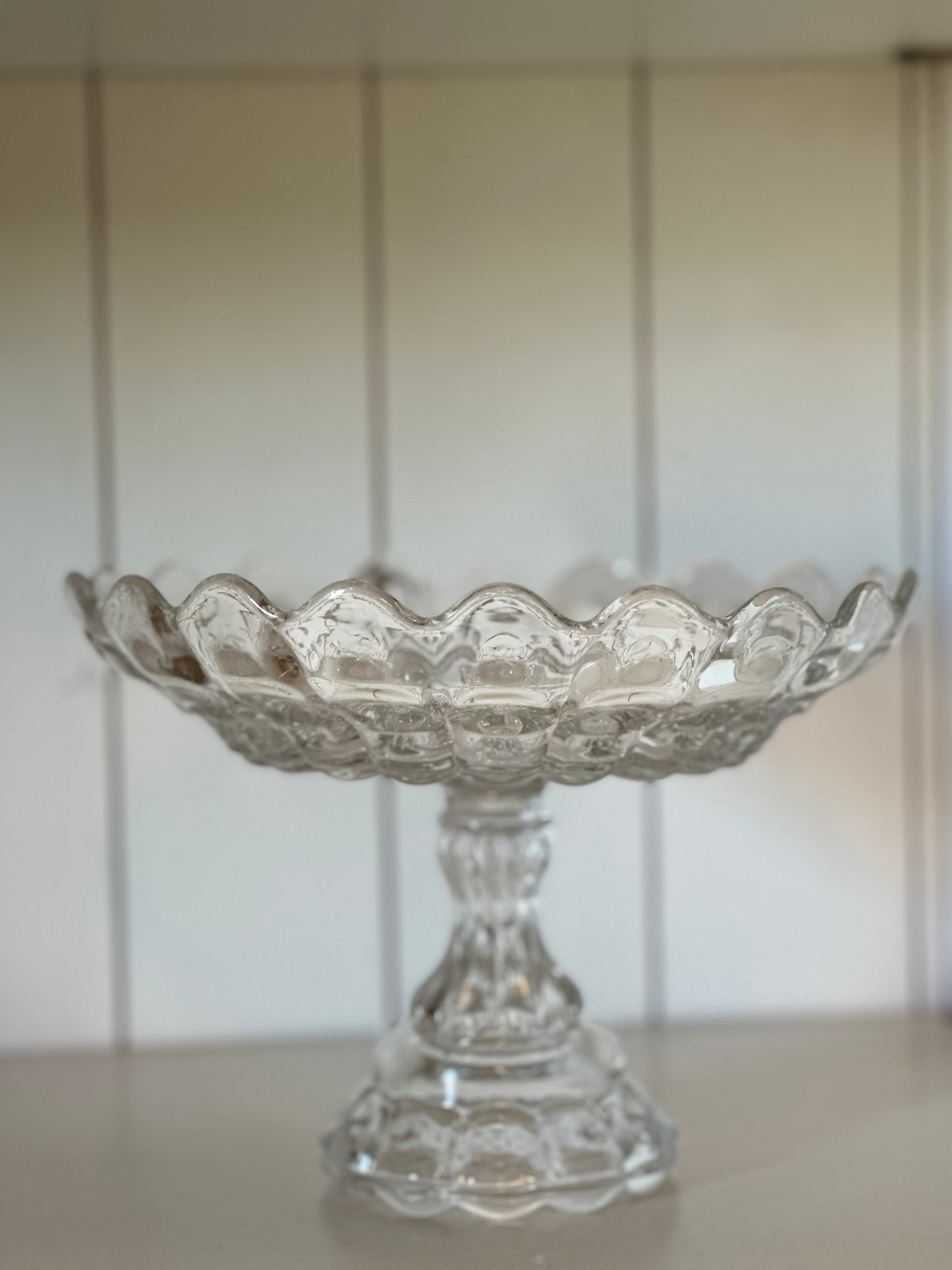 Glass Pedestal Footed Dish/Bowl