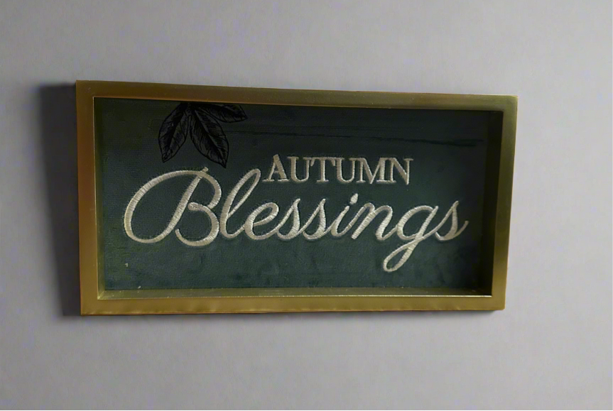 Autumn Blessings/blue