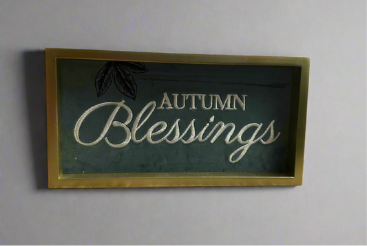 Autumn Blessings/blue