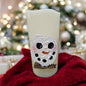 Snowman Candle - handpainted