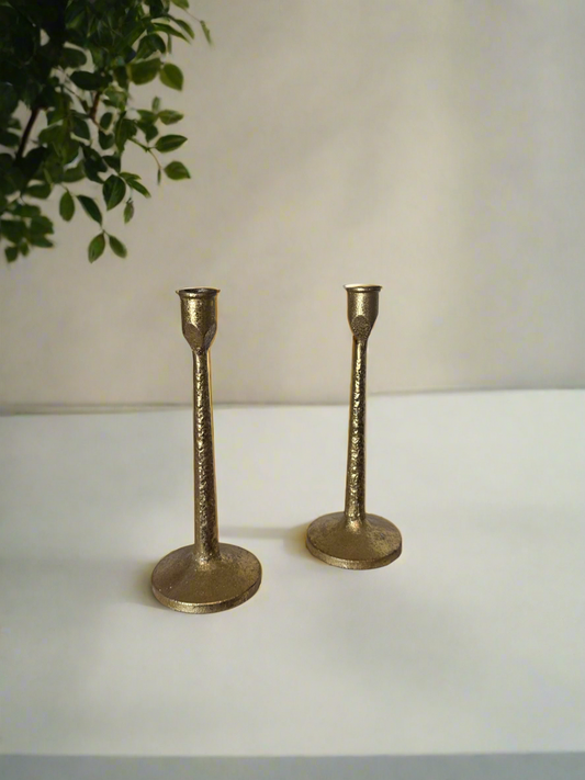 Gold tone Candlesticks