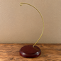 Kurt S. Adler Gold Metal Ornament Display Stand with Wood Base – 10"