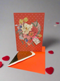 Happy Valentine’s Day Floral Heart Greeting Card