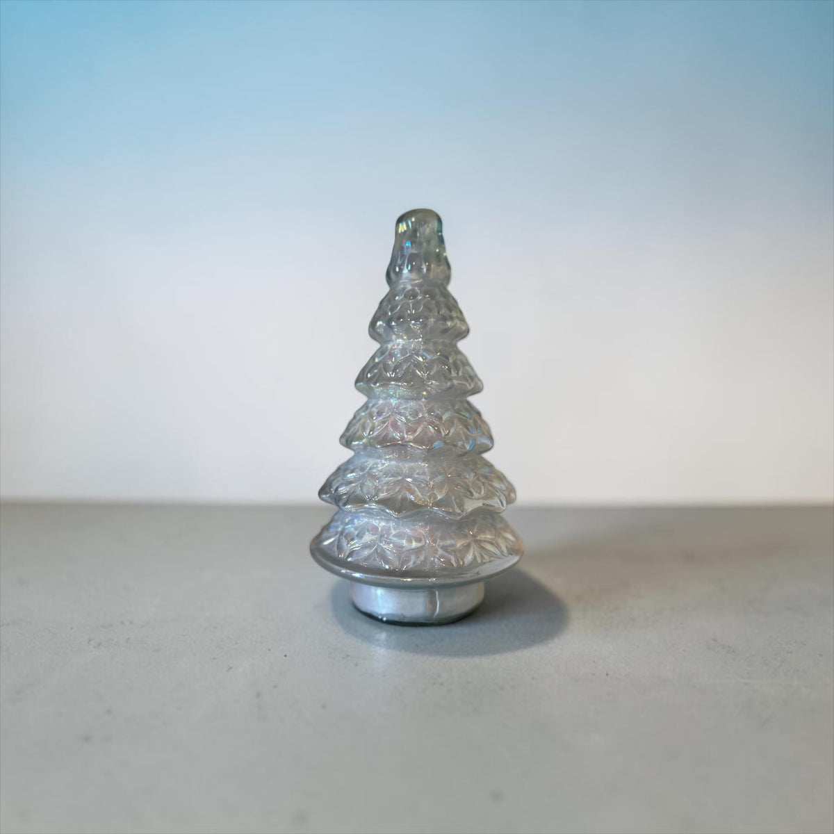 Iridescent 10” Glass Tree