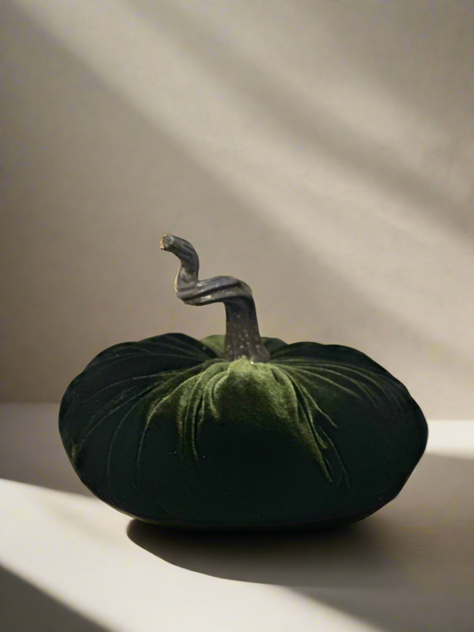 Velvet Plush Green Pumpkin