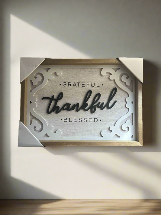 Grateful Thankful Blessed