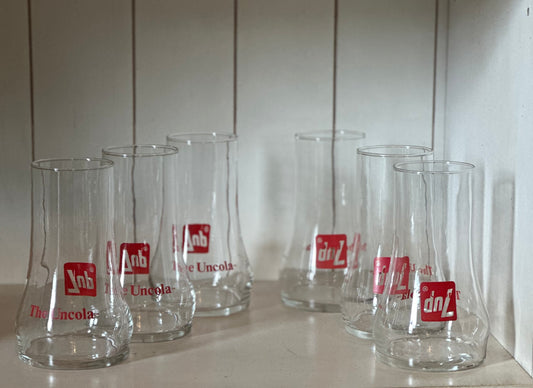 7up "The Uncola Glasses" Vintage