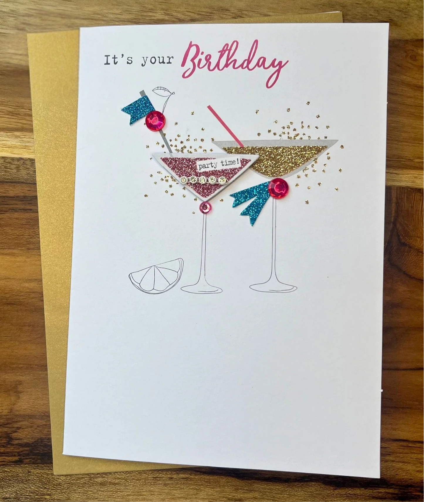 Martini Birthday Card, It’s your Birthday!