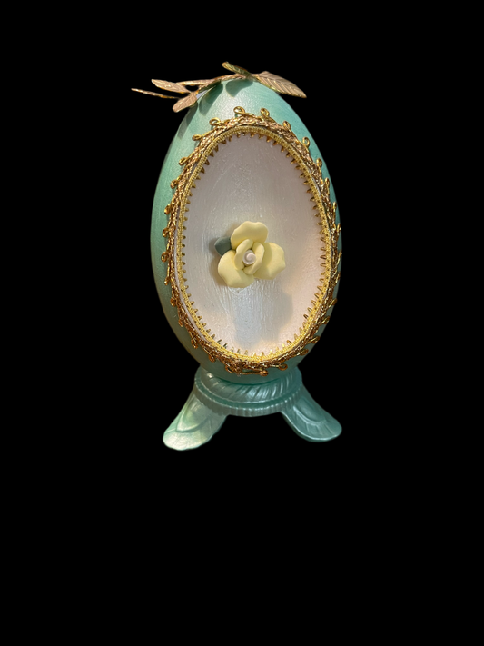 Hand painted Real Egg Vintage