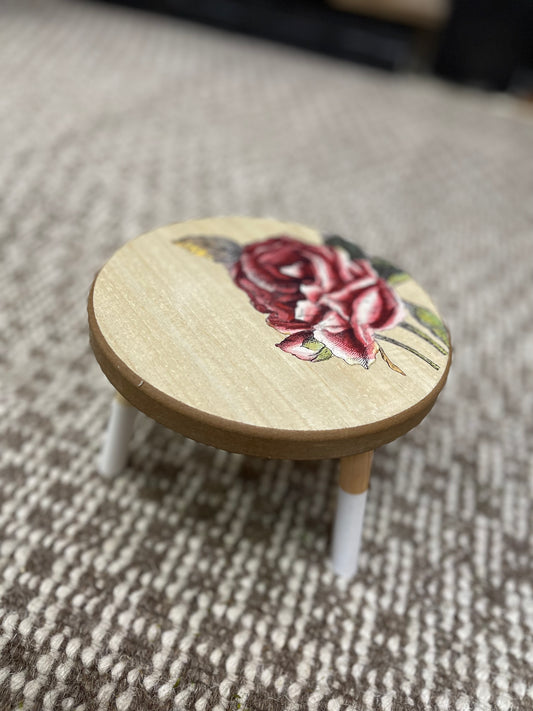 Vintage rose tray