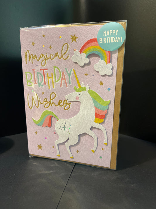 Happy Birthday Unicorn Card