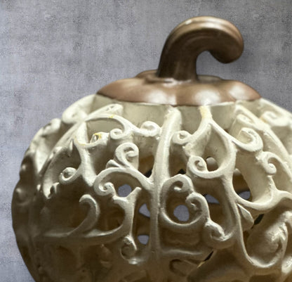 Pumpkin w/ scroll designs
