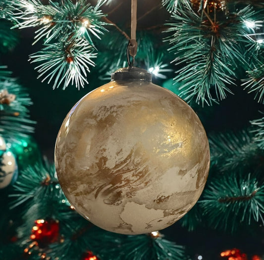 Gold & White large bulb