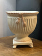 Planter, cream & pink