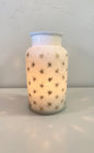 Frosted Gold & White Vase
