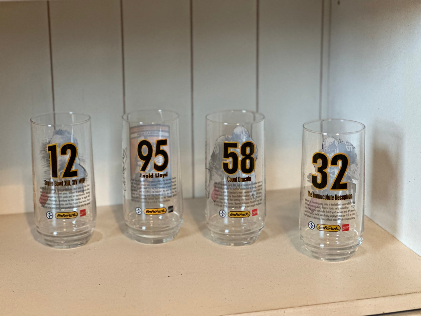 Steelers 1990 Glasses