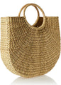 Jileen Top Handle Straw Bag