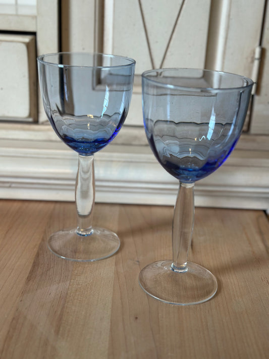 Blue Wine Glasses