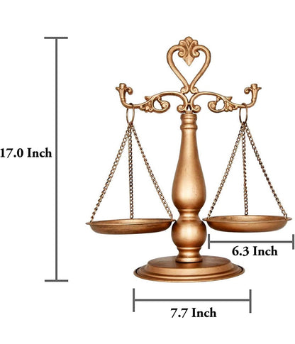 Vintage Style Metal Lawyer Scale