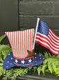 Decoritive Hats - Red, White & Blue Cindi
