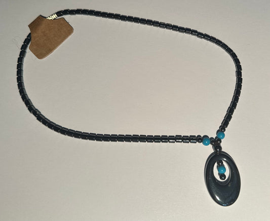 Hematite Beaded Necklace
