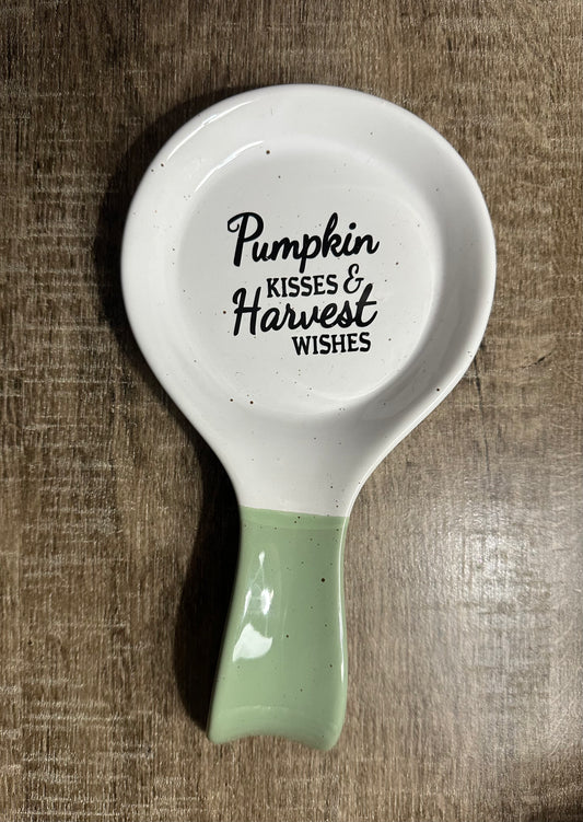 Pumpkin Kisses Spoon Rest