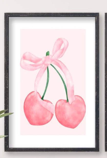 PINK framed wall art