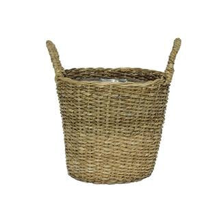 Seagrass basket with liner