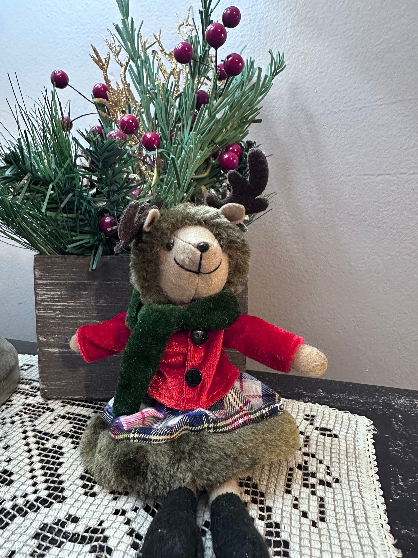 Holiday rustic reindeer Ornament