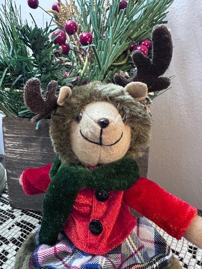 Holiday rustic reindeer Ornament
