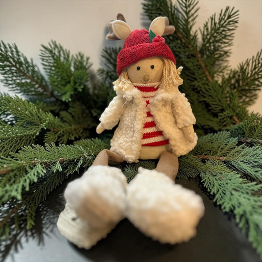 Holiday Girl Shelf Sitter