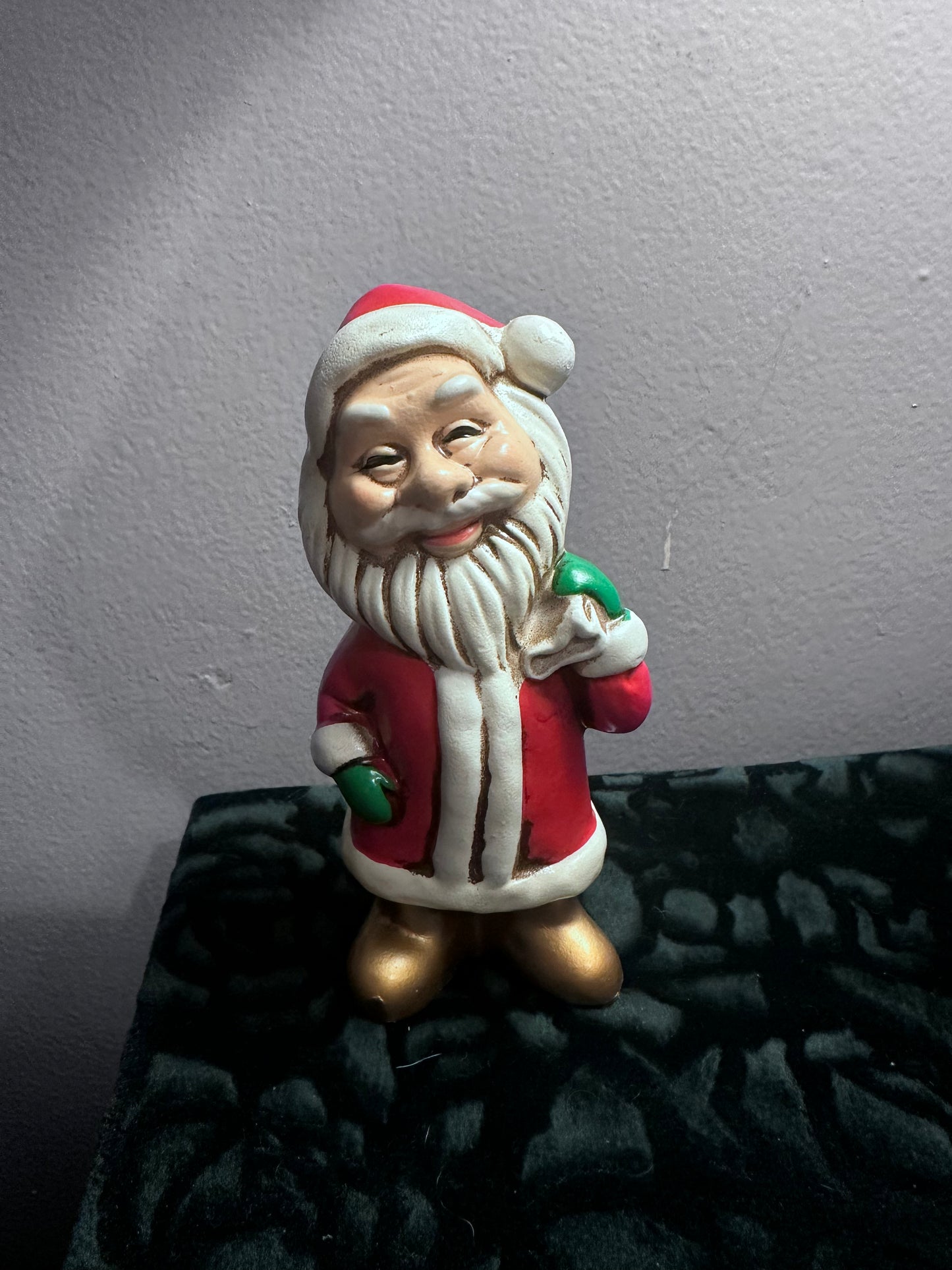 Vintage MCM 4.5” Porcelain Santa Claus