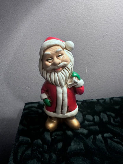 Vintage MCM 4.5” Porcelain Santa Claus