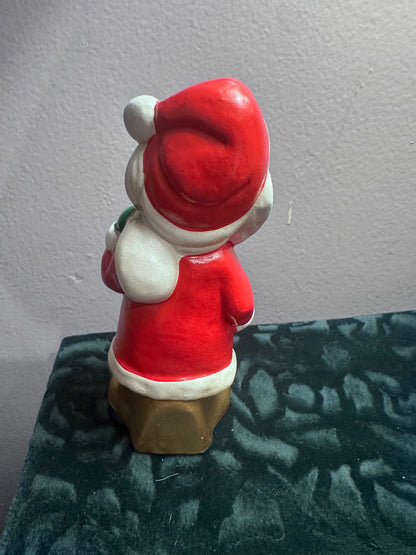 Vintage MCM 4.5” Porcelain Santa Claus