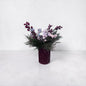 Floral - Silver & Maroon