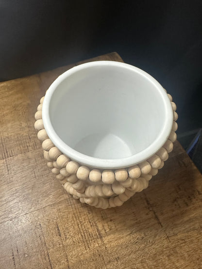 Wood Bead Planter