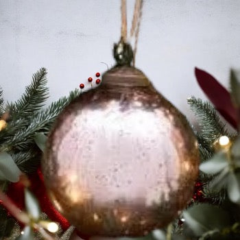 Pink Glass Ornament