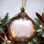 Pink Glass Ornament