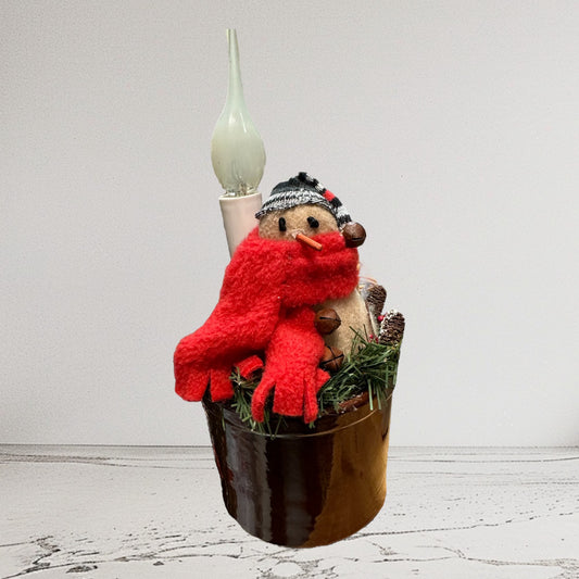 Snowman in Crock