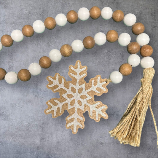 Wooden holiday Bead Decor