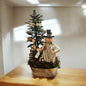 Snowman in galvanized