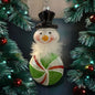 Snowman & Candy Ornament