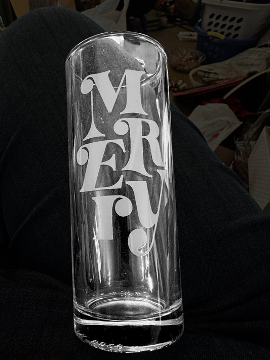 Holiday Tall Glass