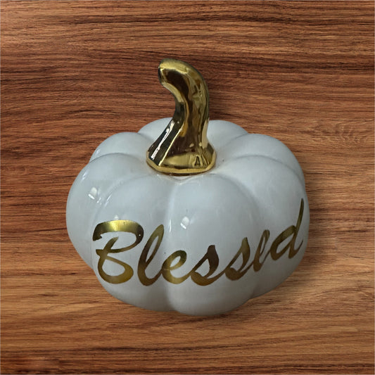Blessed Ceramic Pumpkin