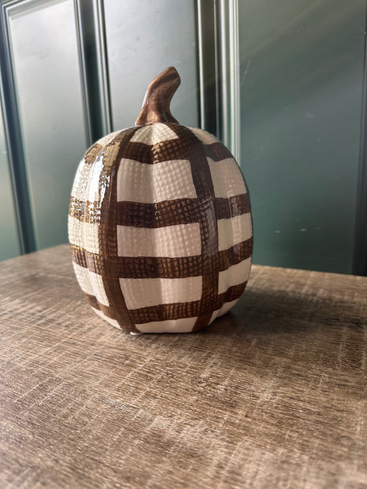 Brown & White Pumpkin