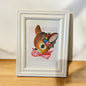 Pink Vintage reindeer