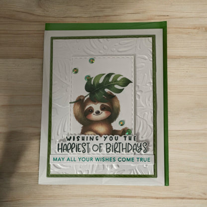 Birthday Sloth Card (Paper Hugs)