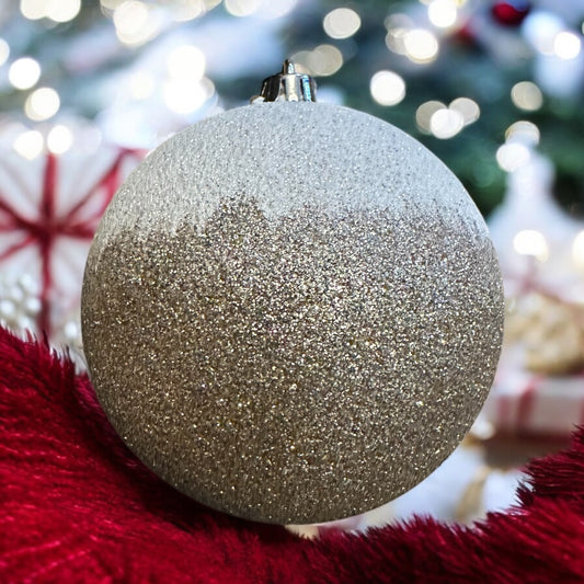 Gold & White Ornament